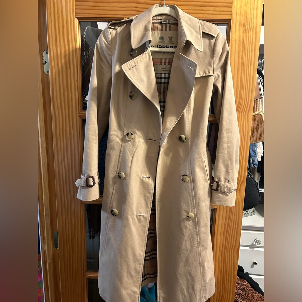 Burberry Beige Tan Trench Coat